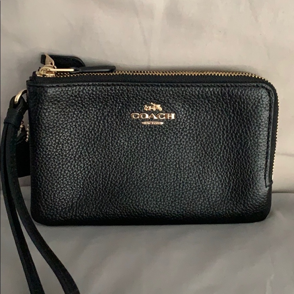 Black Coach Wrist Wallet